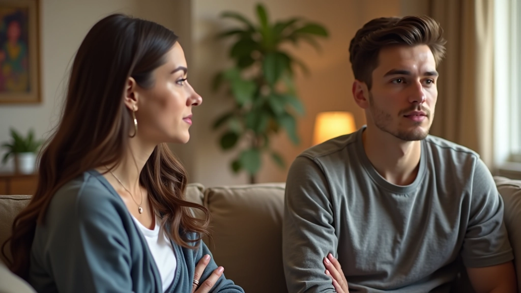 Two people having a thoughtful conversation in a calm setting, demonstrating effective emotional communication and understanding